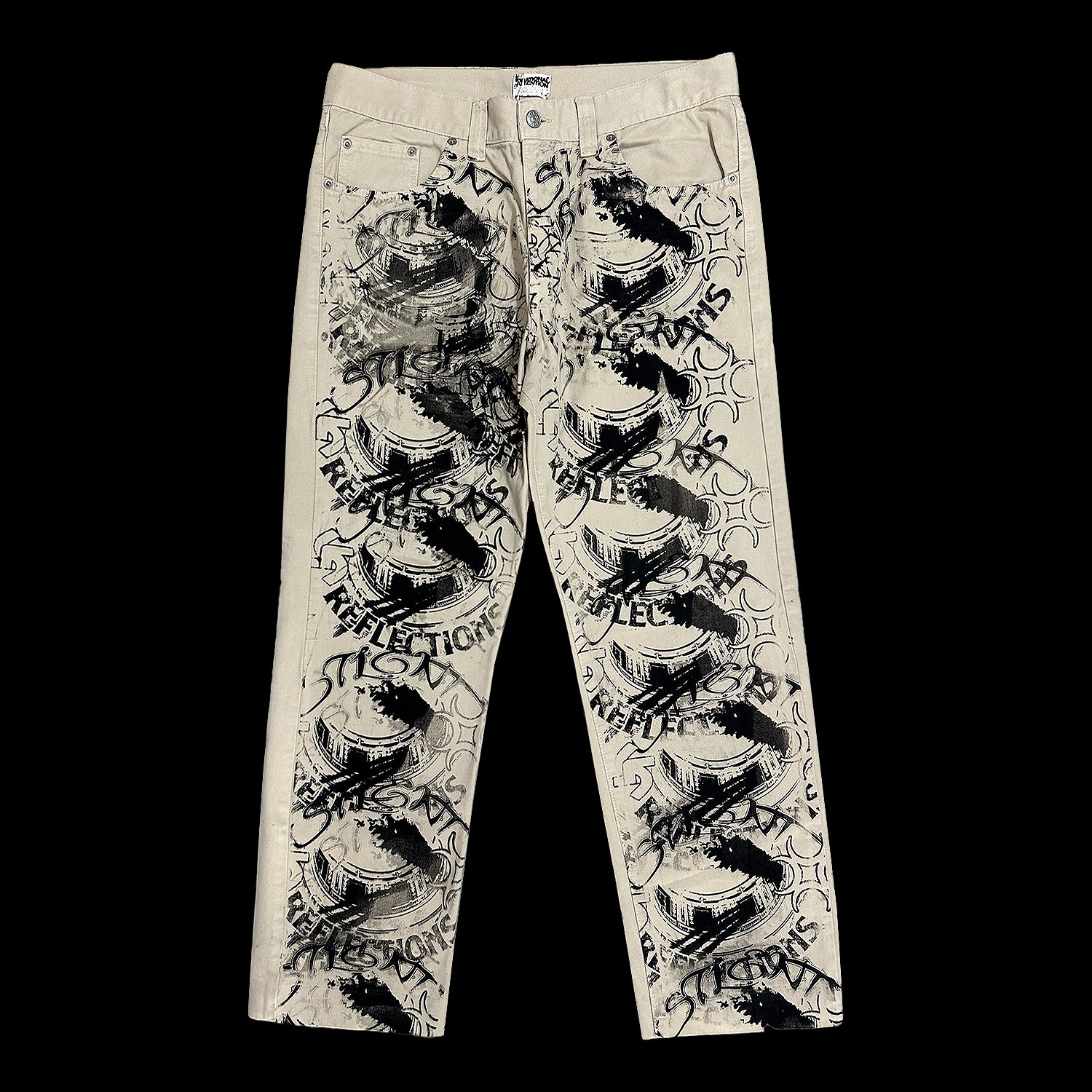 'SILENT REFLECTIONS' Beige Pants