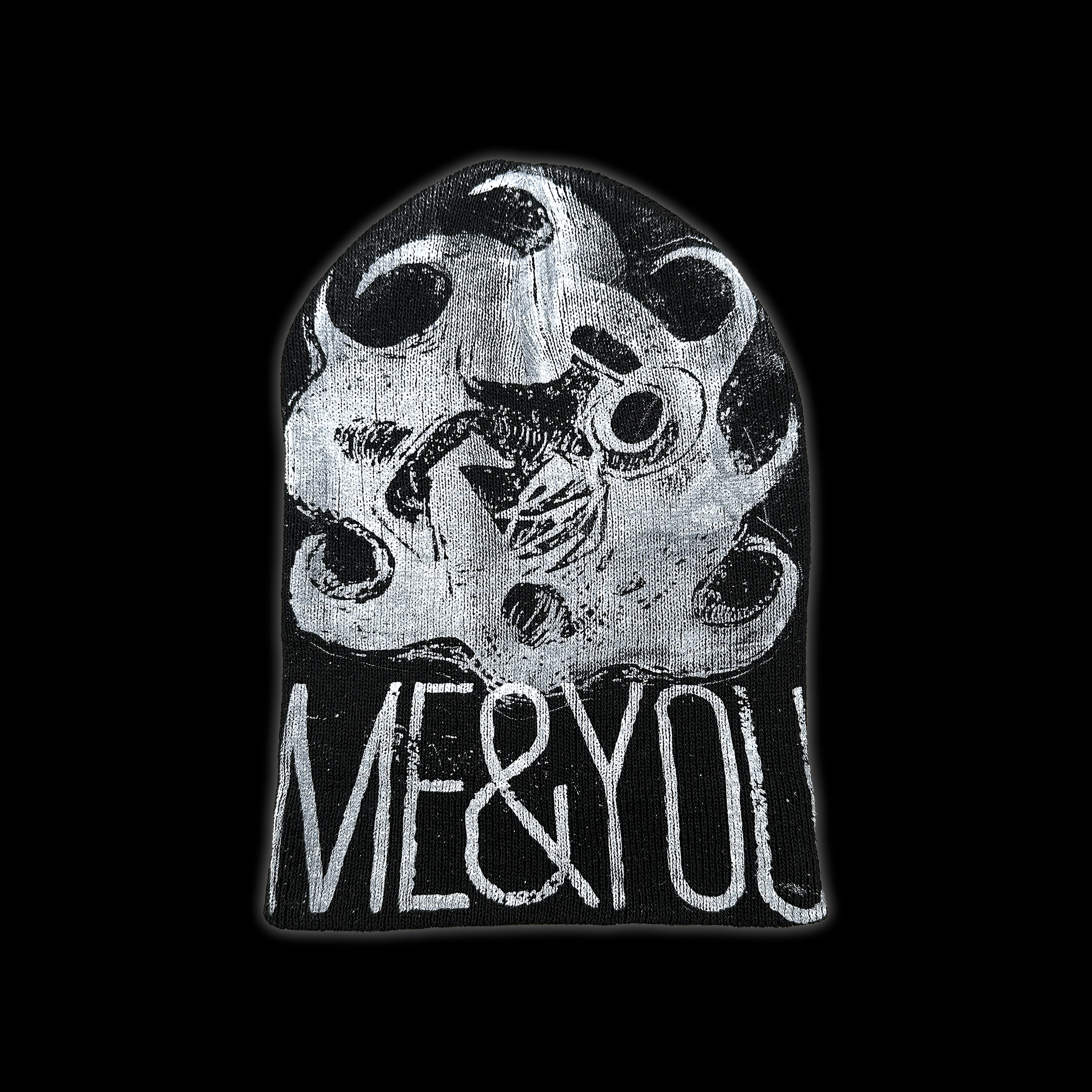 'ME&YOU' Black Beanie